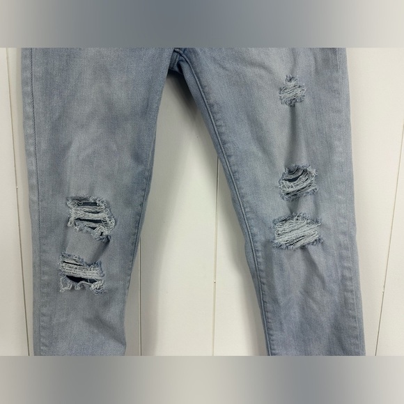 Levis 721 Sz 29 X30 Women's High Rise Skinny Jeans Distressed Destroyed - Picture 9 of 15